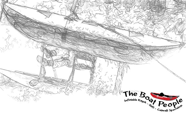 The Boat People Cataraft sketch