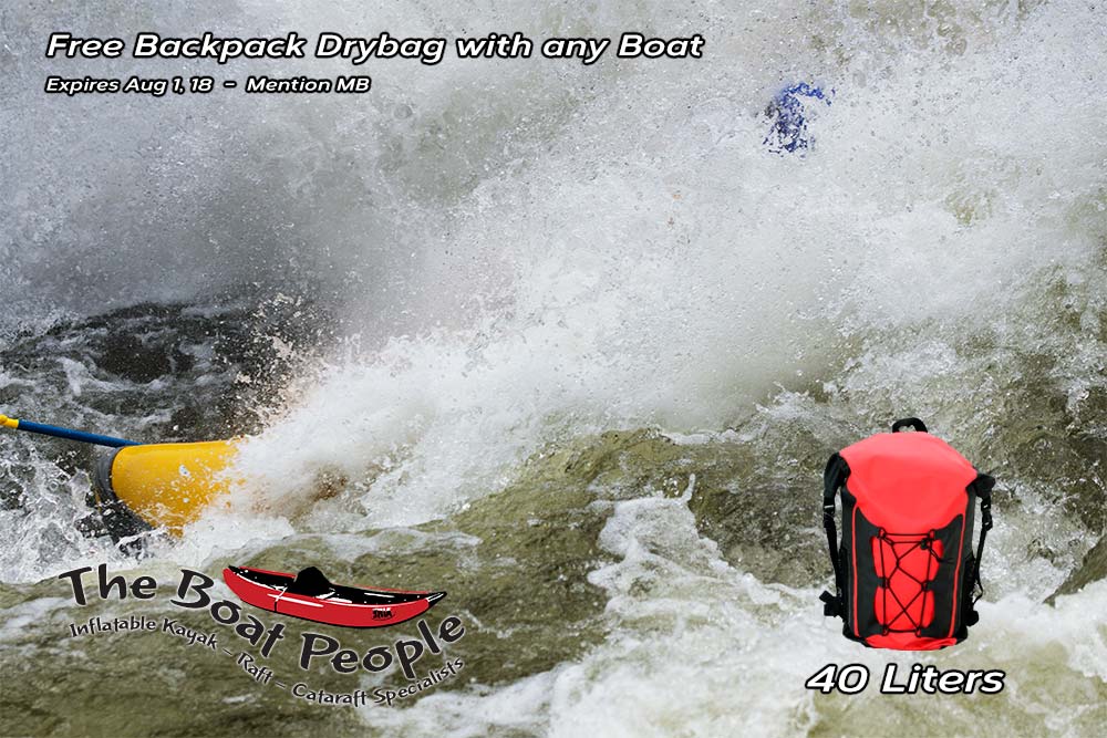 Free Backpack Drybag with any Boat @TBP