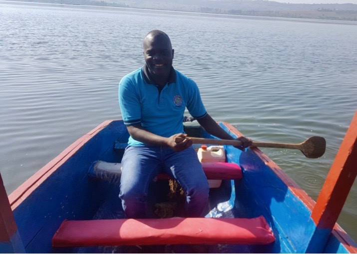 Daniel Musota is the Uganda Lake Nalubaale Waterkeeper